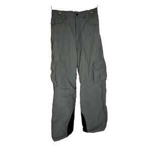 Couloir Youth Ski Snowboard Pants Waterproof Youth Size 10/12 Army Green